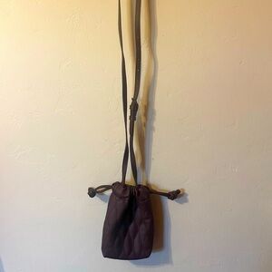 Maroon, burgundy color, cross body bag
